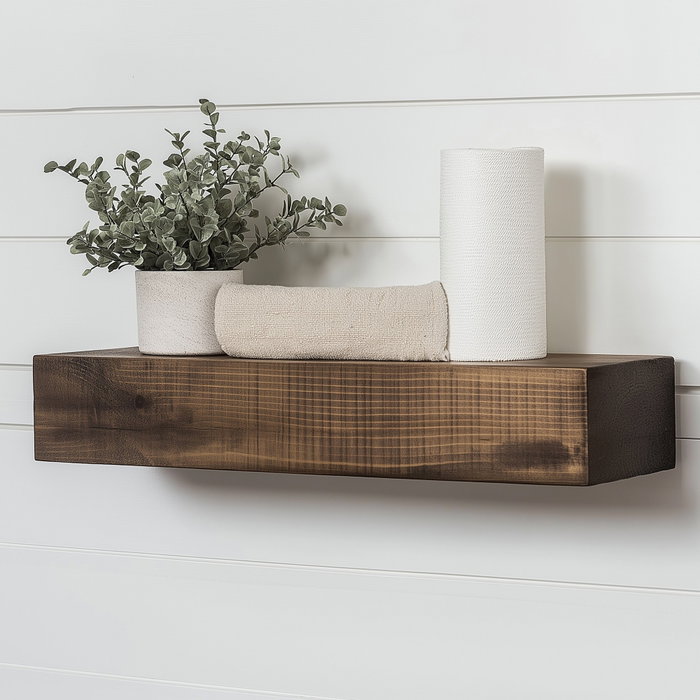 Hanah Home Raf271 Estantería de Pared de Madera Maciza